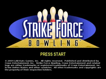 Strike Force Bowling (USA) screen shot title